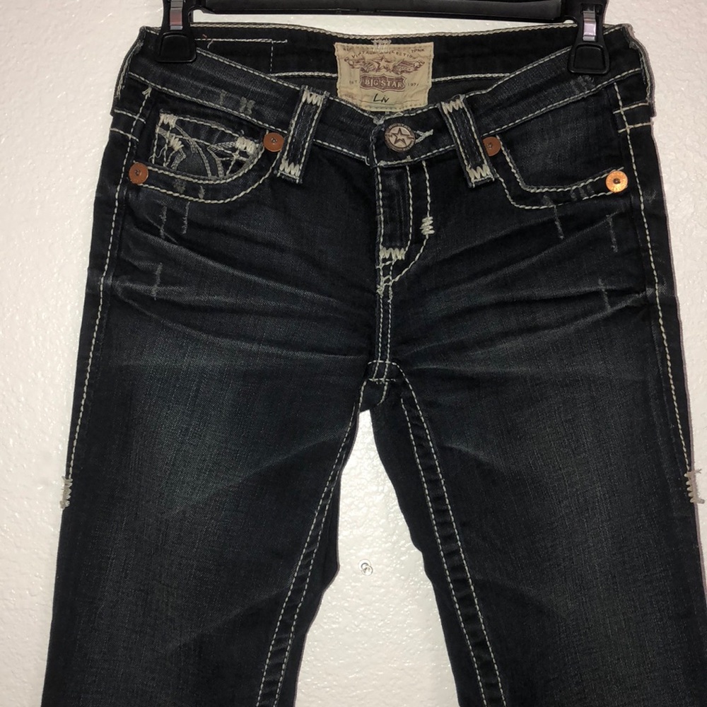 Big Star, dark blue flare jeans